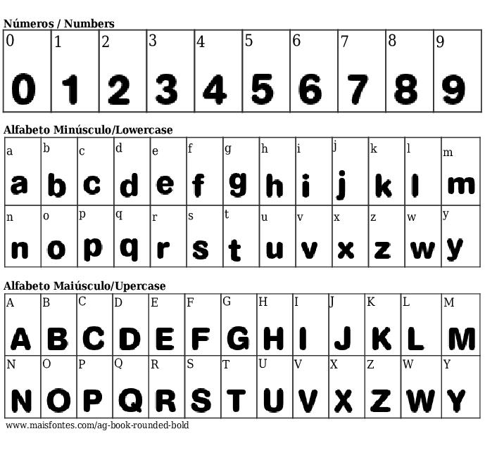 Ag Book Rounded Bold Font Download Maisfontes Com